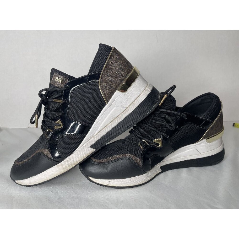 Michael Kors Women's Liv Trainer Signature Logo Sneakers 9.5 - Picture 3 of 7